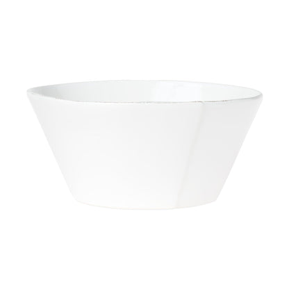 Vietri Lastra White - Stacking Serving Bowl Large