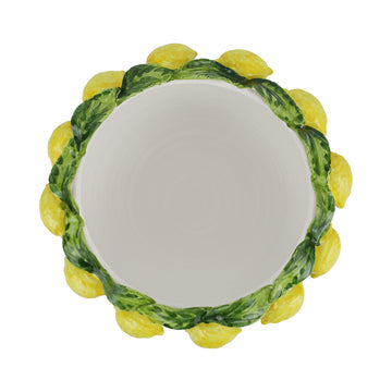 Vietri Limoni Figural Footed Cachepot