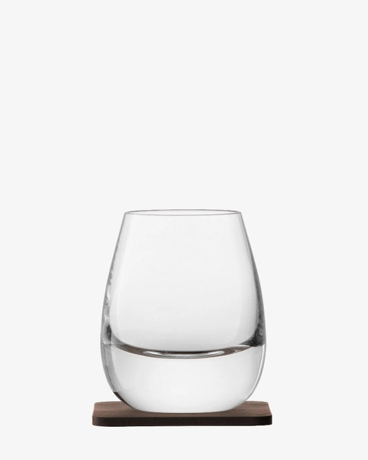 LSA Whisky Islay Tumbler & Walnut Coaster Set of 2