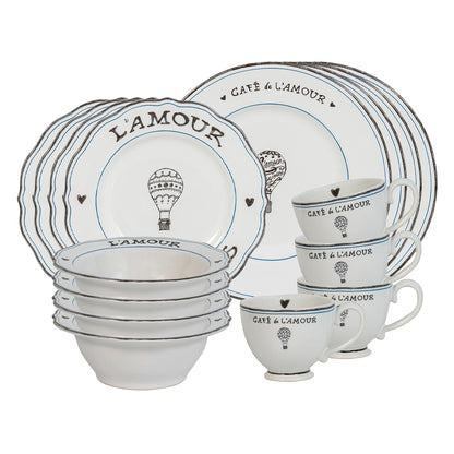 Juliska L'Amour Toujours 16 Piece Place Setting