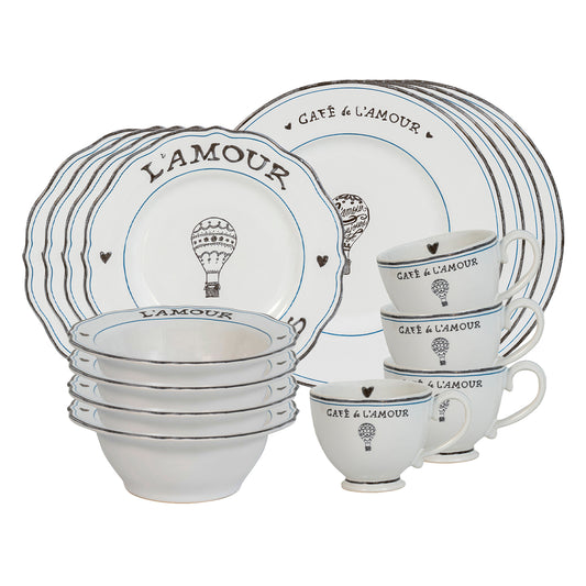 Juliska L'Amour Toujours 16 Piece Place Setting
