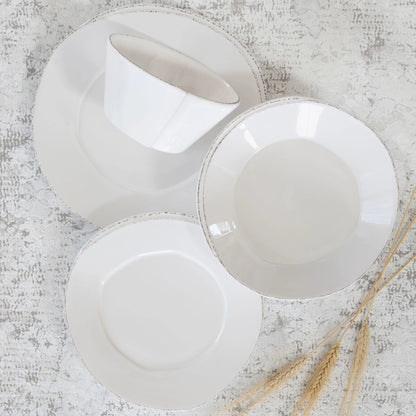 Vietri Lastra White Four-Piece Place Setting