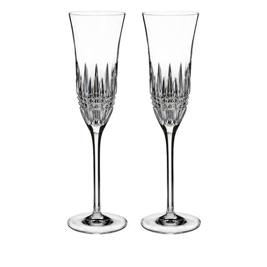 Waterford Lismore Diamond Essence Champagne Flutes, Set of 2