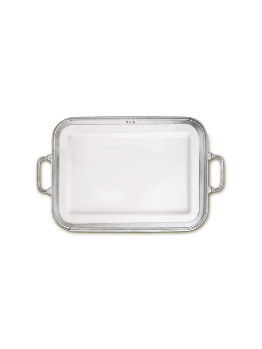 Match Pewter Luisa Rectangle Platter Large with Handles