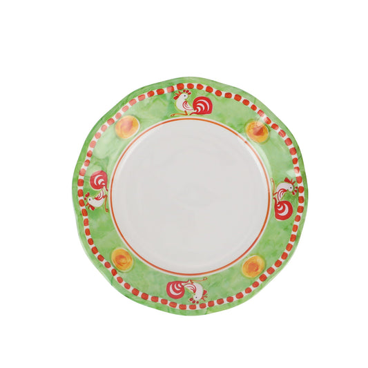 Vietri Melamine: Campagna Gallina (Rooster) Salad Plate