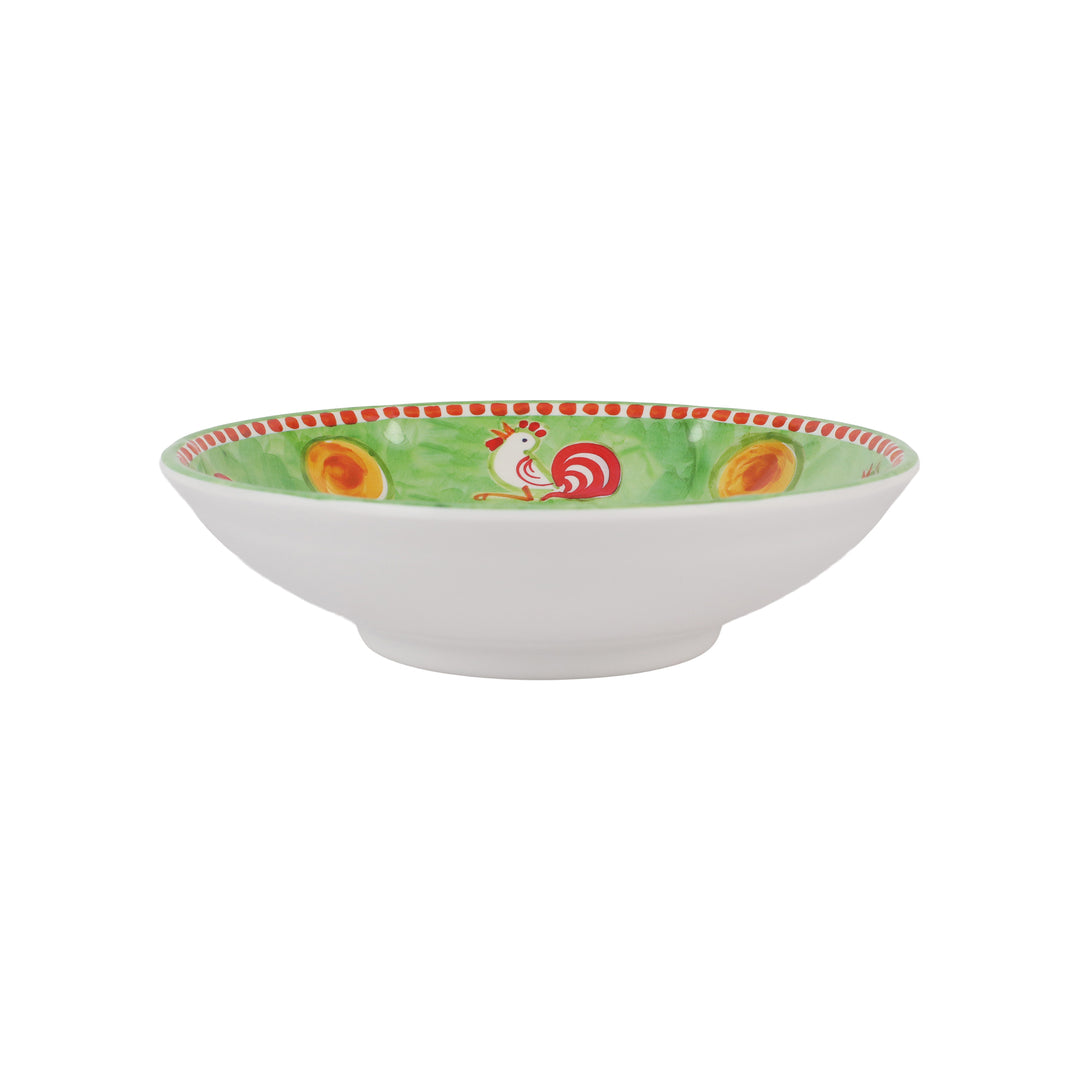 Vietri Melamine: Campagna Gallina (Rooster) Pasta Bowl