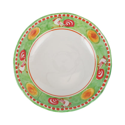 Vietri Melamine: Campagna Gallina (Rooster) Large Serving Bowl