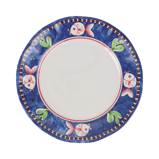 Vietri Melamine: Campagna Pesce (Fish) Dinner Plate