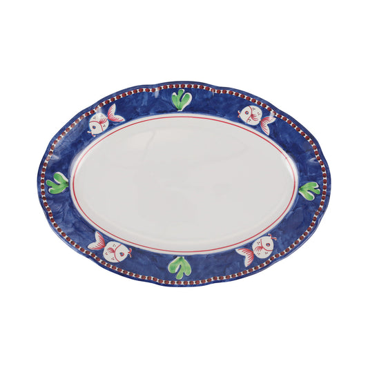 Vietri Melamine: Campagna Pesce (Fish) Oval Platter