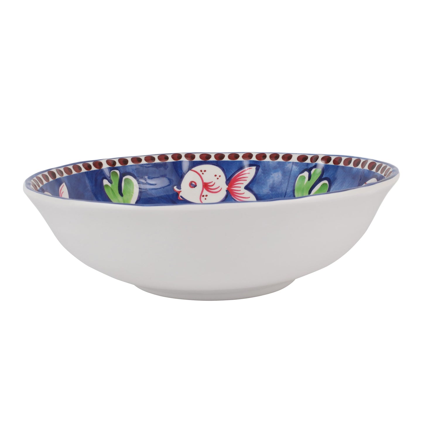 Vietri Melamine: Campagna Pesce (Fish) Large Serving Bowl