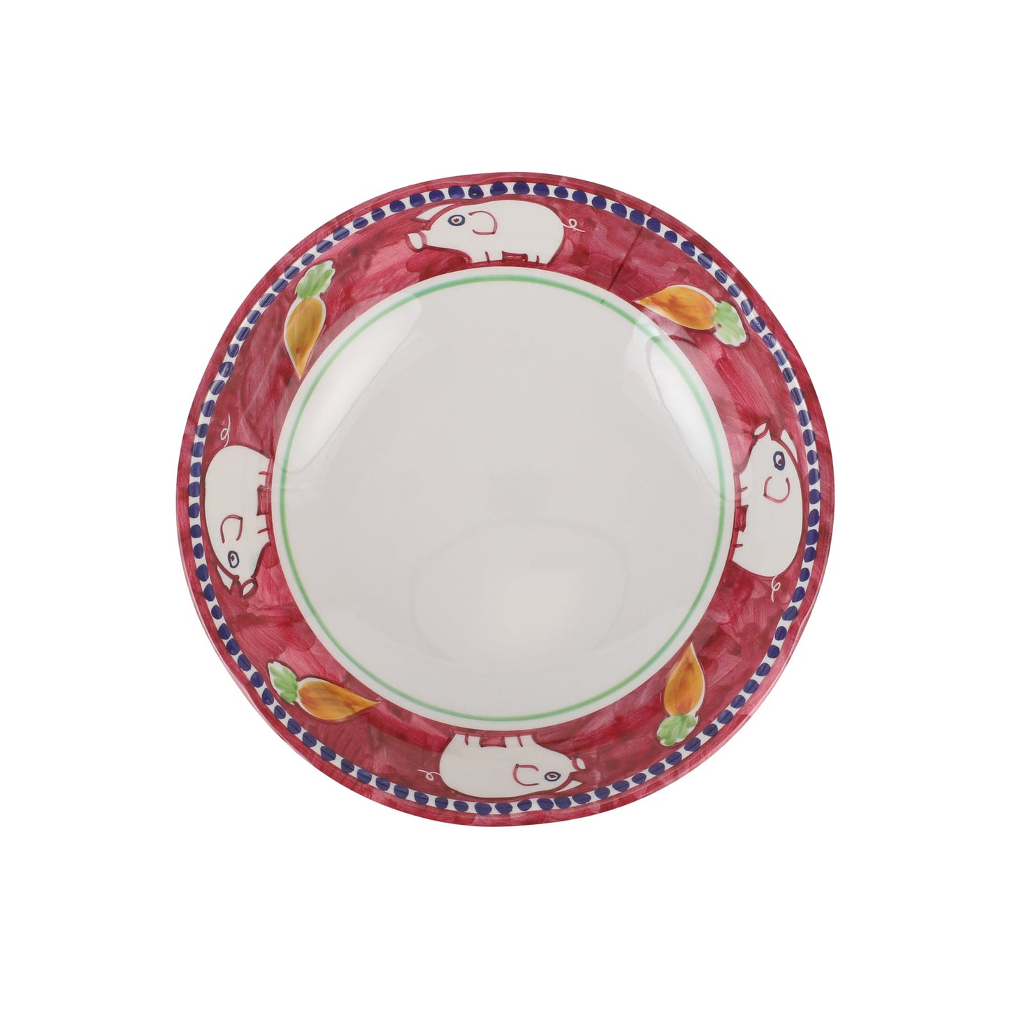 Vietri Melamine: Campagna Porco (Pig) Pasta Bowl