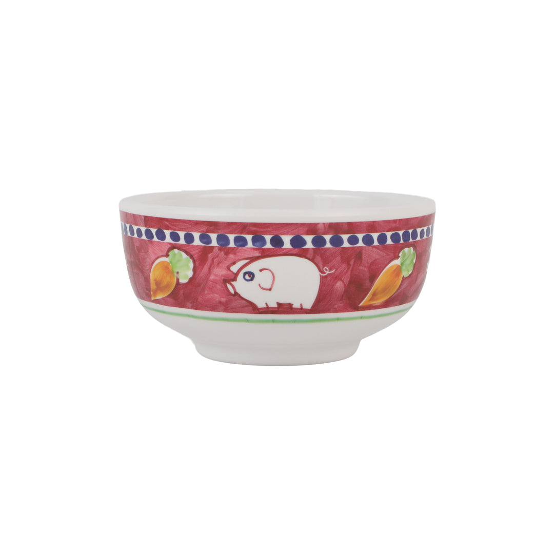 Vietri Melamine: Campagna Porco (Pig) Cereal Bowl