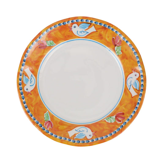 Vietri Melamine: Campagna Uccello (Bird)  Dinner Plate