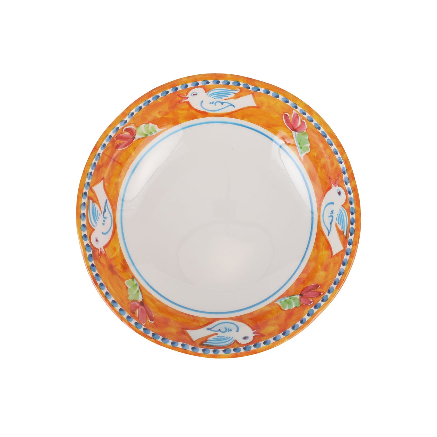 Vietri Melamine: Campagna Uccello (Bird)  Pasta Bowl