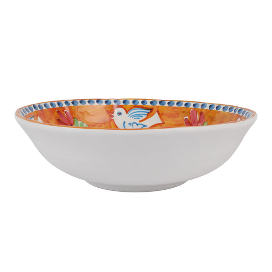 Vietri Melamine: Campagna Uccello (Bird)  Large Serving Bowl
