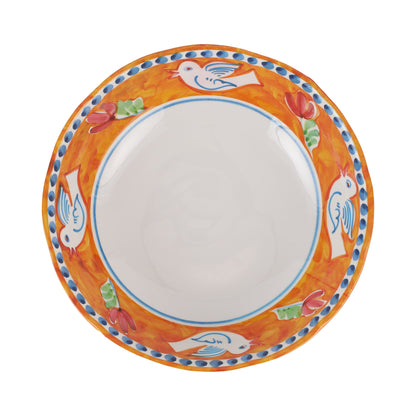 Vietri Melamine: Campagna Uccello (Bird)  Large Serving Bowl
