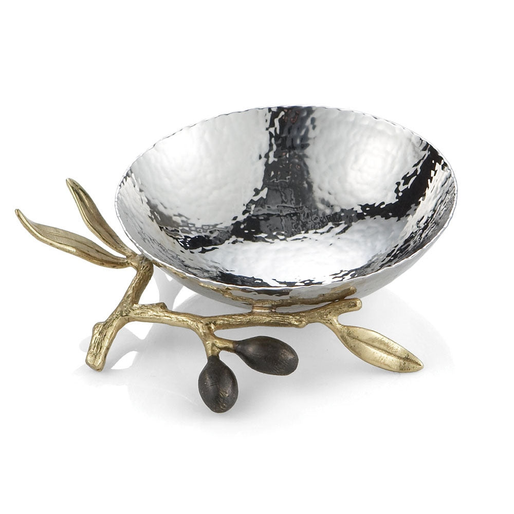 Michael Aram Olive Branch Gold Nut Dish