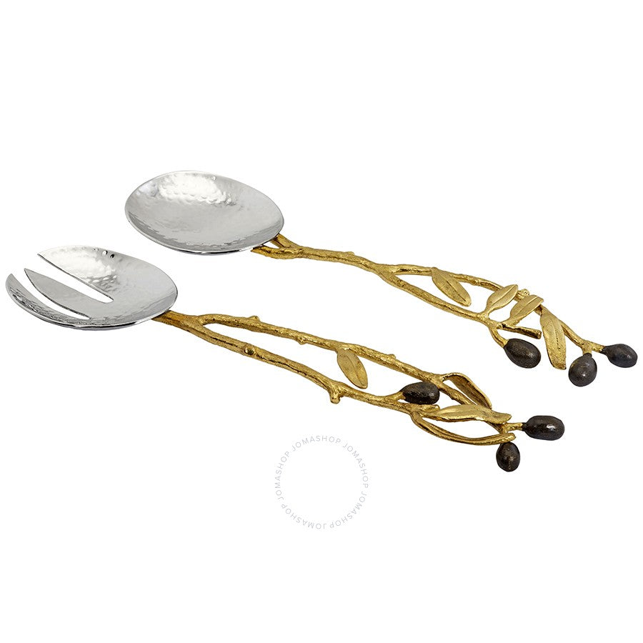 Michael Aram Olive Branch Gold Serving Set