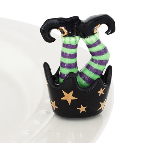 Nora Fleming Mini: What's Up, Witches? (Witch Legs)