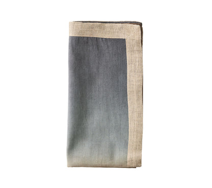 Kim Seybert Napkins: Dip Dye in Beige, Taupe & Gray, Set of 4