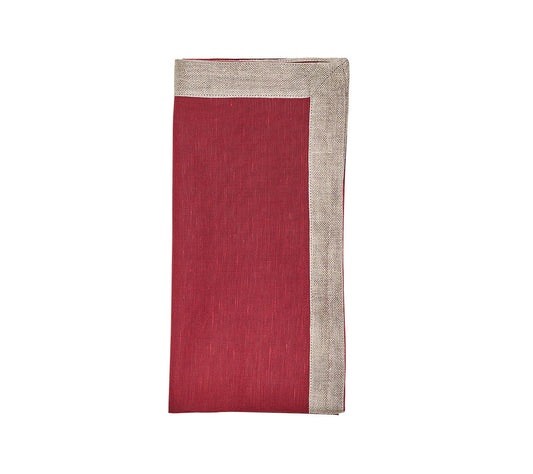 Kim Seybert Napkins: Dip Dye in Red & Burgundy, Set of 4