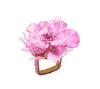 Kim Seybert Napkin Rings: Gardenia in Lilac, Set of 4