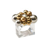 Kim Seybert Napkin Rings: Bauble in Gold & Silver, Set of 4