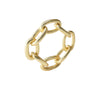 Kim Seybert Napkin Rings: Chain Link in Gold, Set of 4