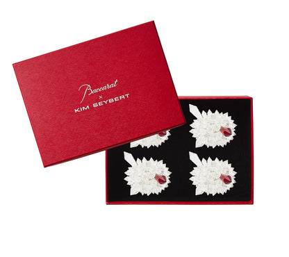 Kim Seybert Napkin Rings: BACCARAT Zénith in Crystal, Set of 4