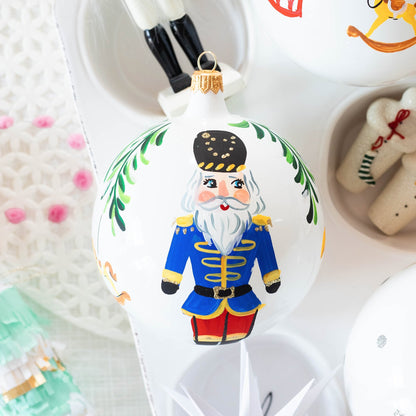 Vietri Ornament: Nutcrackers Blue Nutcracker Ornament