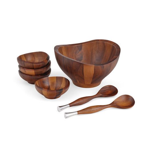 Nambe Solstice 7-Pc Salad Set