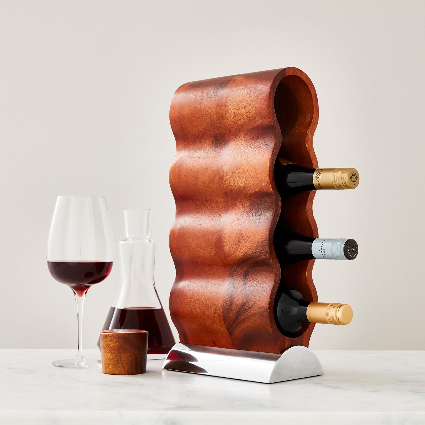 Nambe Curvo Wine Rack