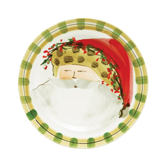 Vietri Old St. Nick Dinner Plate - Animal Hat