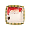 Vietri Old St. Nick Salad Plate - Square Red Hat