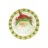 Vietri Old St. Nick Salad Plate - Round Green Hat Vietri
