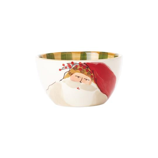 Vietri Old St. Nick Cereal Bowl - Animal Hat
