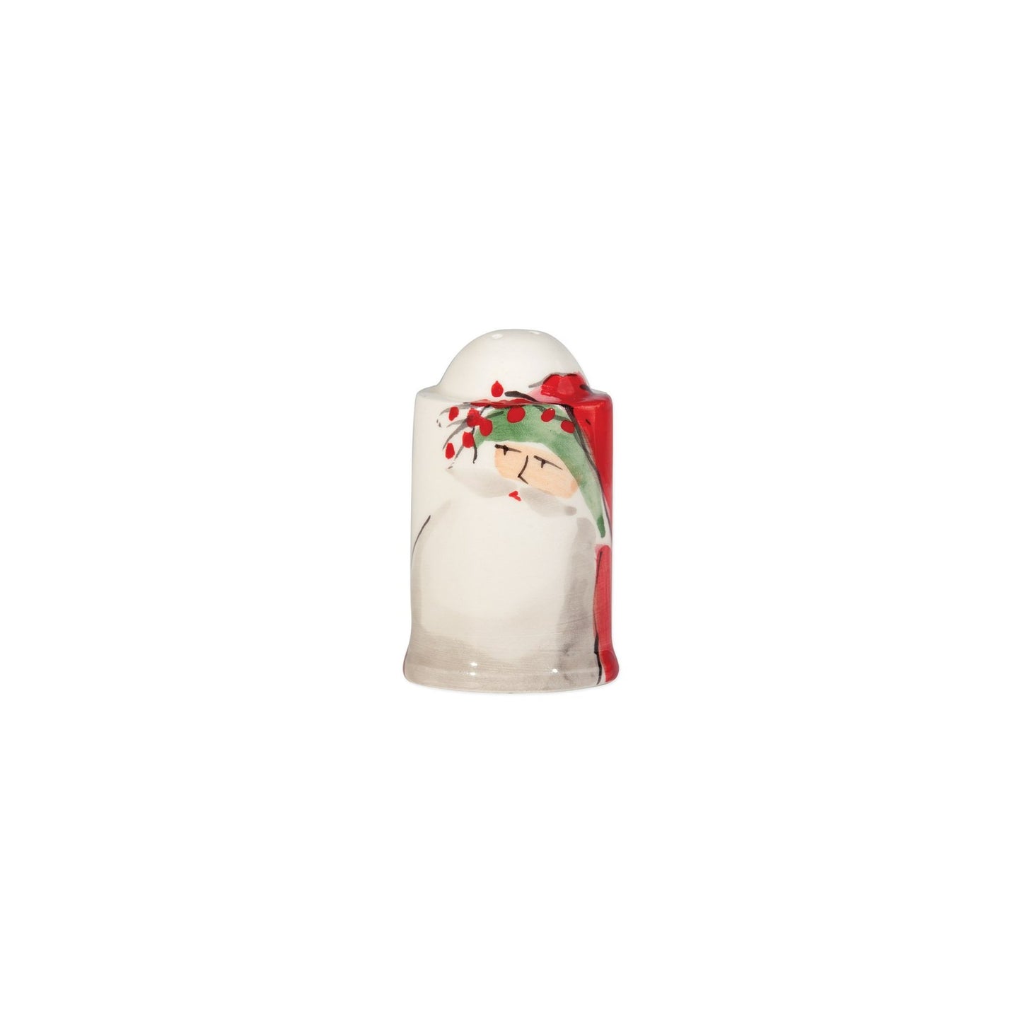 Vietri Old St. Nick Handled Salt and Pepper Shaker Set