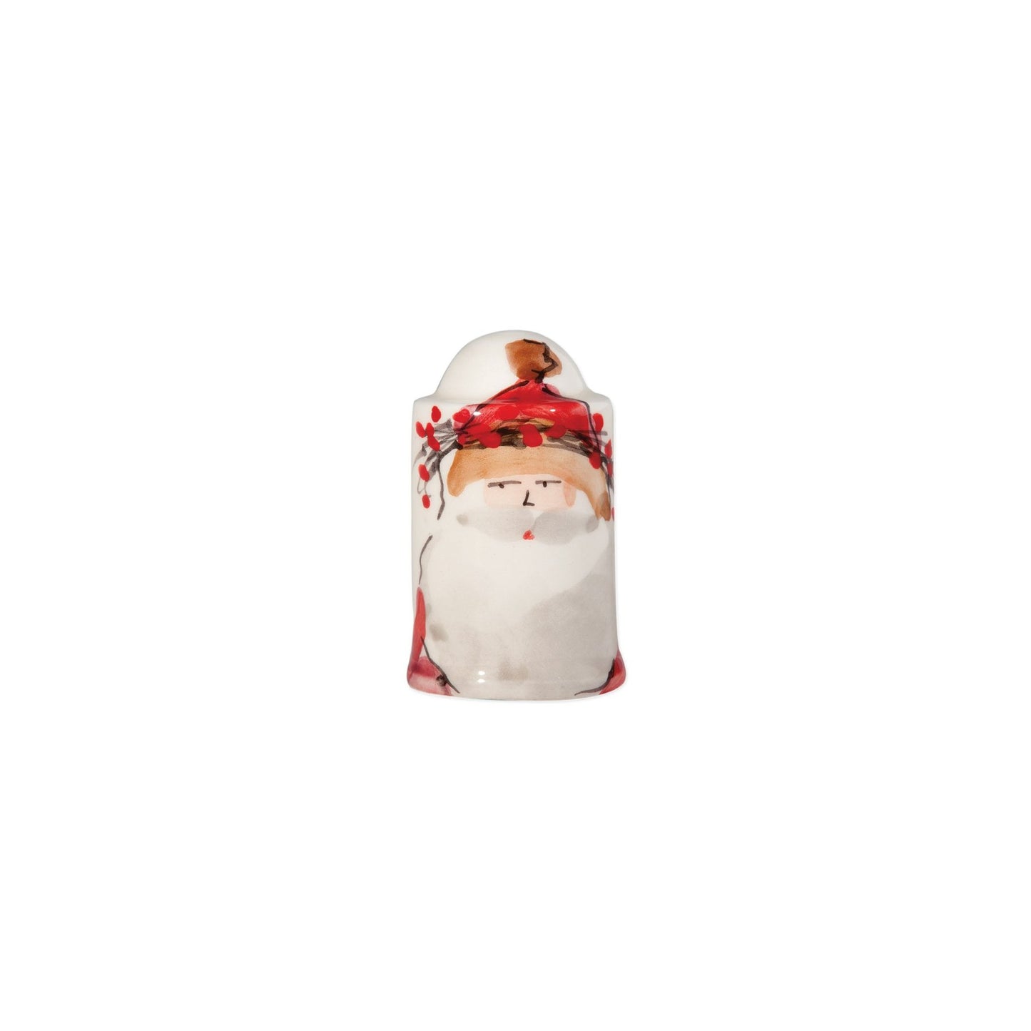 Vietri Old St. Nick Handled Salt and Pepper Shaker Set