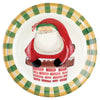 Vietri Old St. Nick Rimmed Large Bowl - Santa In Chimney