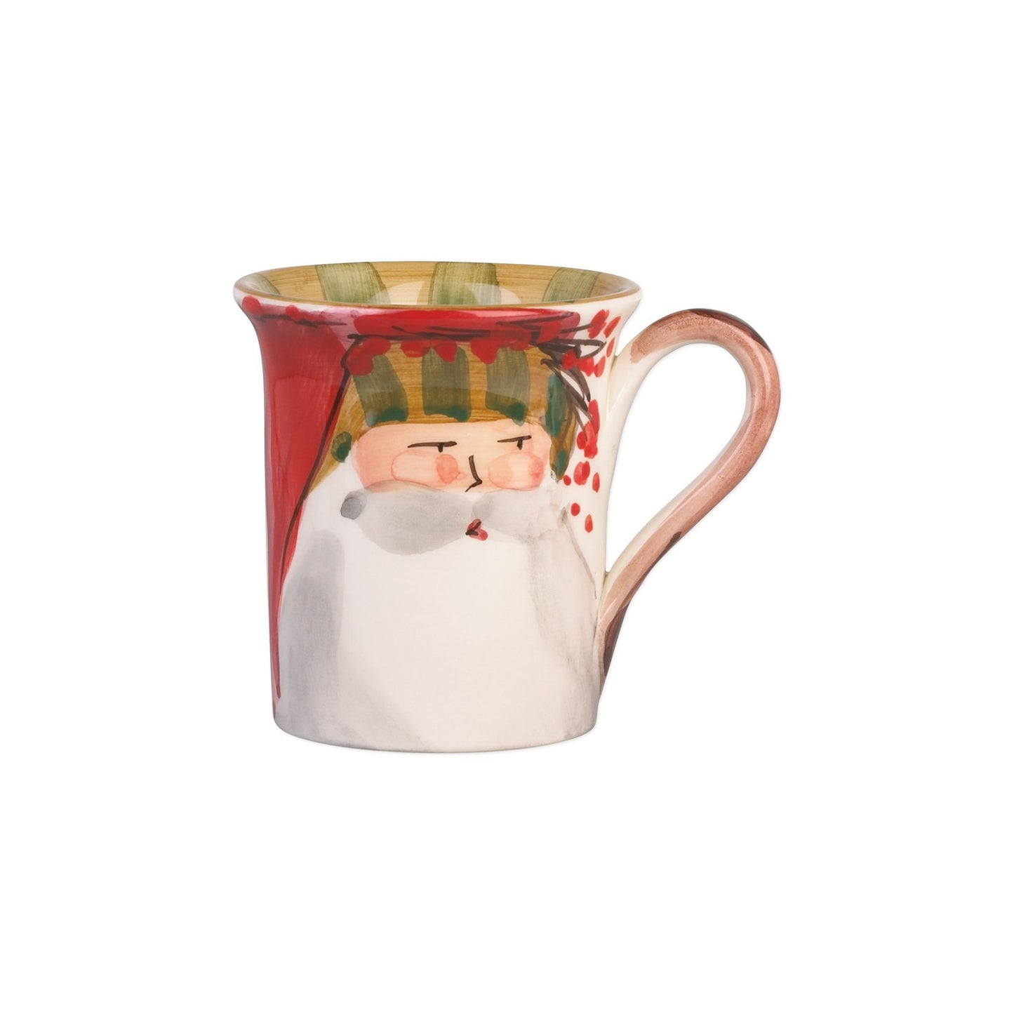 Vietri Old St. Nick Mug - Striped Hat