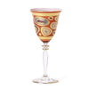 Vietri Regalia Wine Glass - Orange
