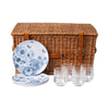Juliska Field of Flowers Chambray Picnic Basket Set - Chambray