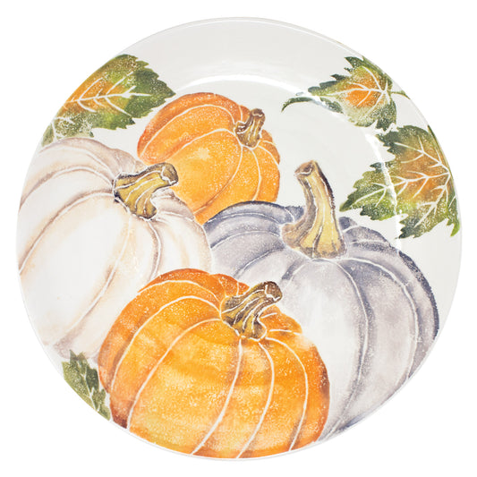 Vietri Pumpkins Large Serving Bowl w/ Assorted Pumpkins