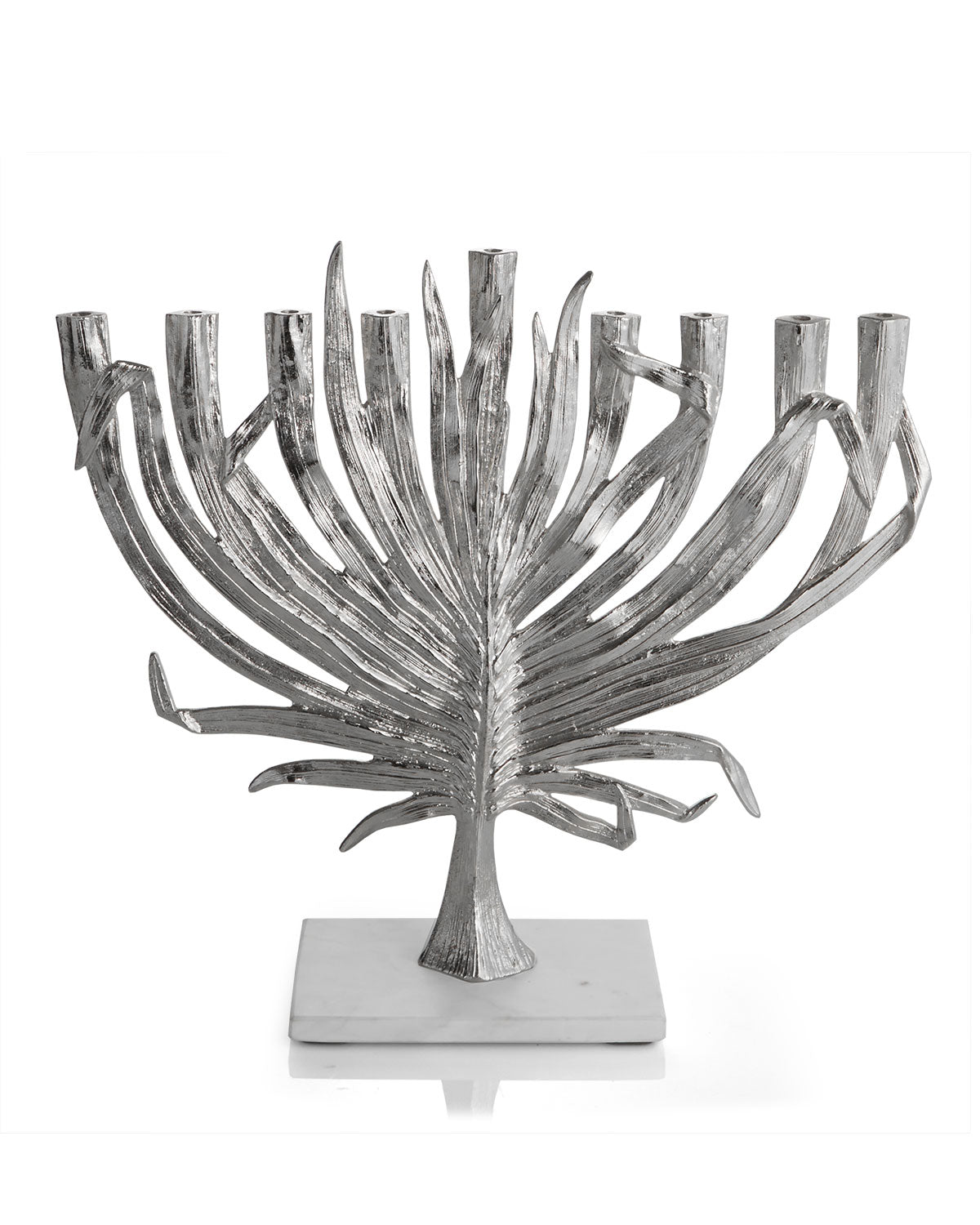 Michael Aram Menorah - Palm  - Nickelplate