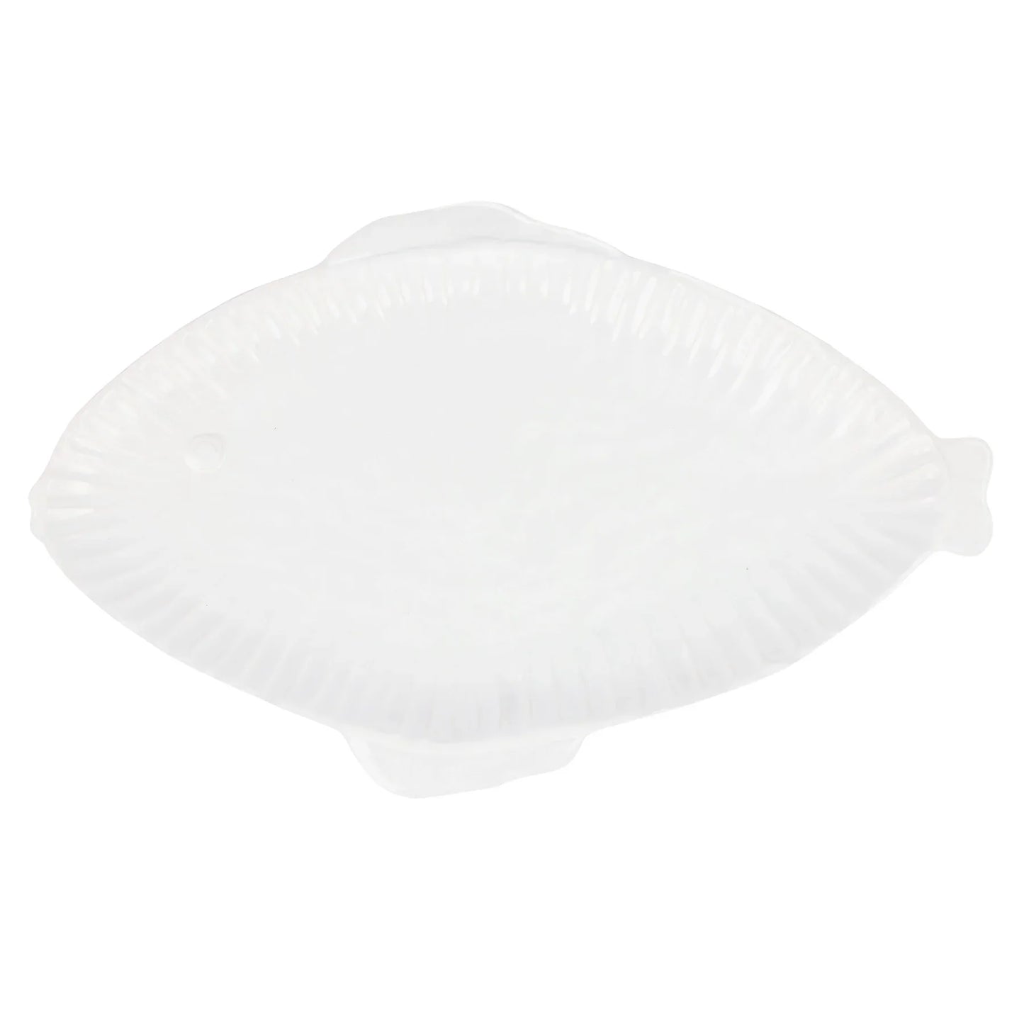 Vietri Pesce Serena (Fish) White Platter - Oval Large