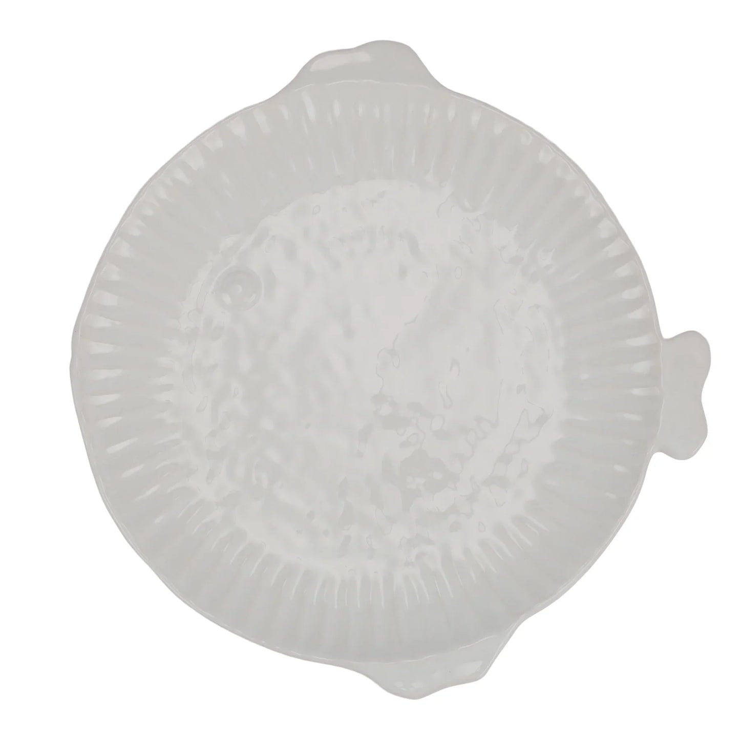 Vietri Pesce Serena (Fish) White Dinner Plate