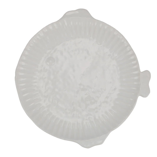 Vietri Pesce Serena (Fish) White Dinner Plate