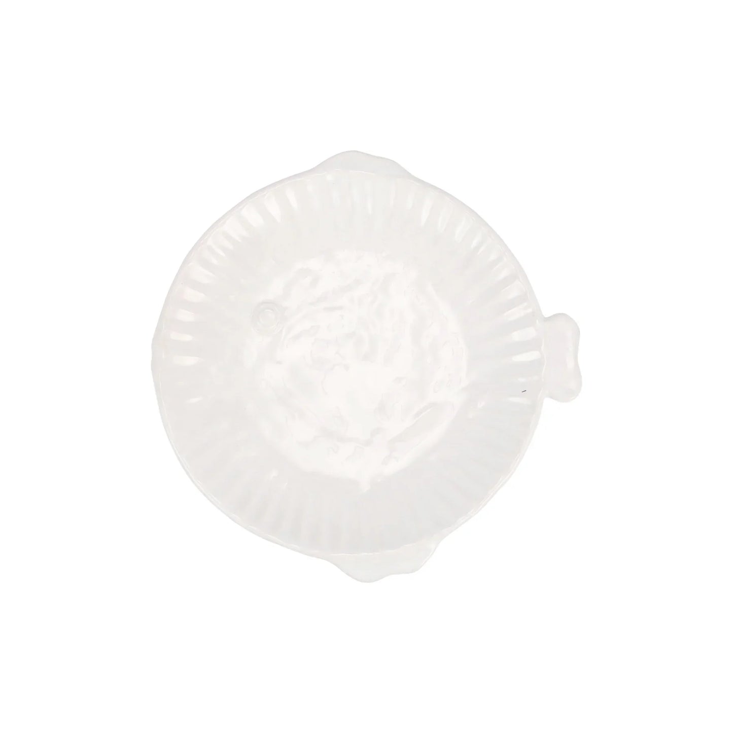 Vietri Pesce Serena (Fish) White Salad Plate