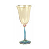 Vietri Regalia Deco Wine Glass - 4 Colors Available