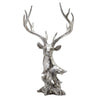 Two's Company Rustic Silver Deer Decoration